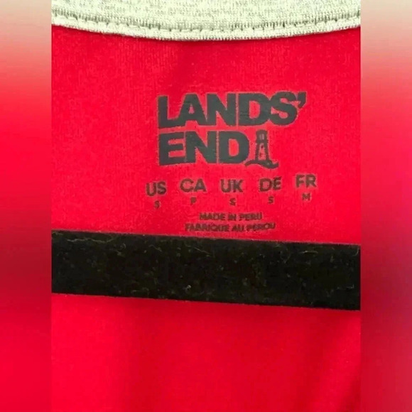 Land’s End | Dry fit Performance shirt | Outdoors | Sports | Red - Picture 3 of 4